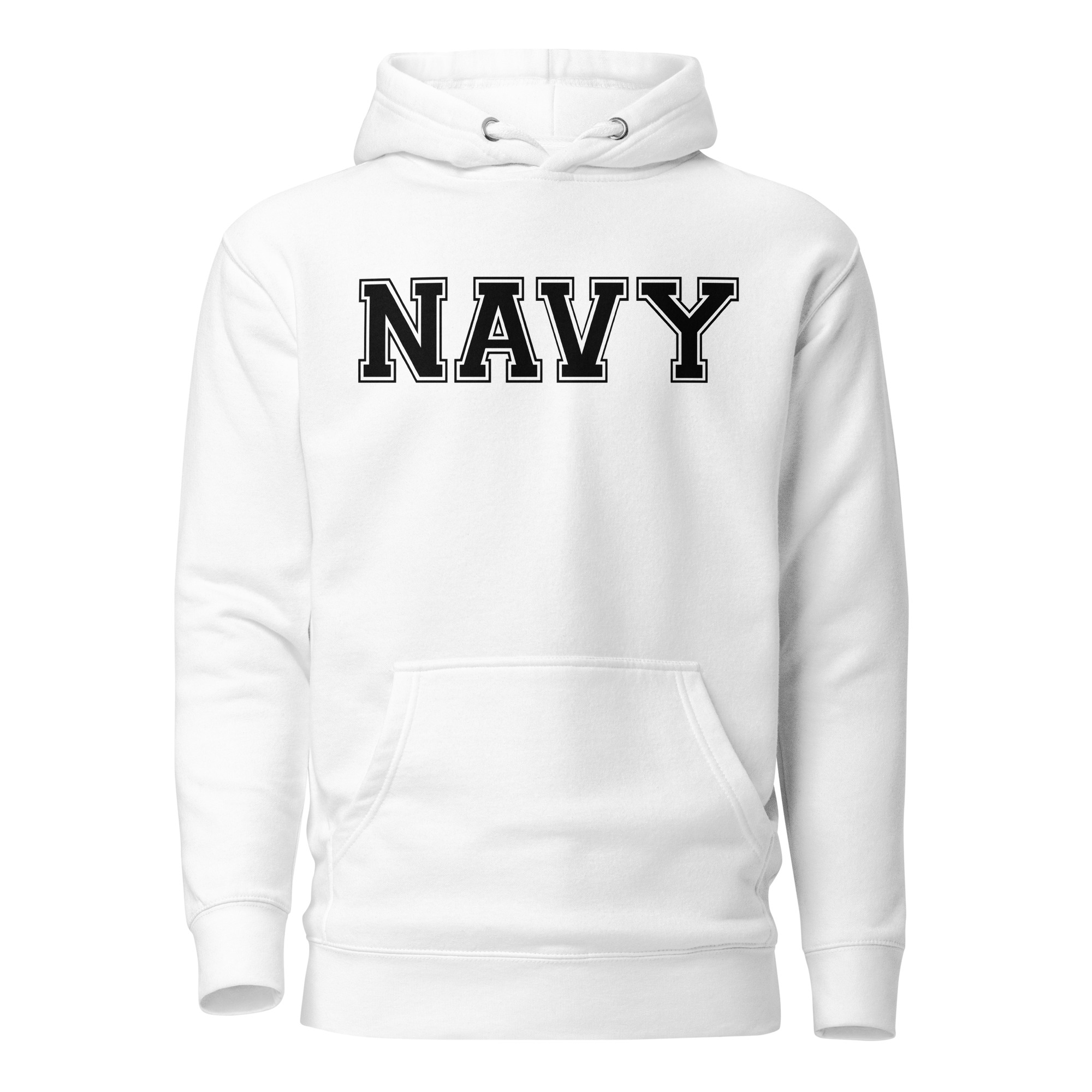 NAVY (varsity black) Unisex Hoodie - Image 10