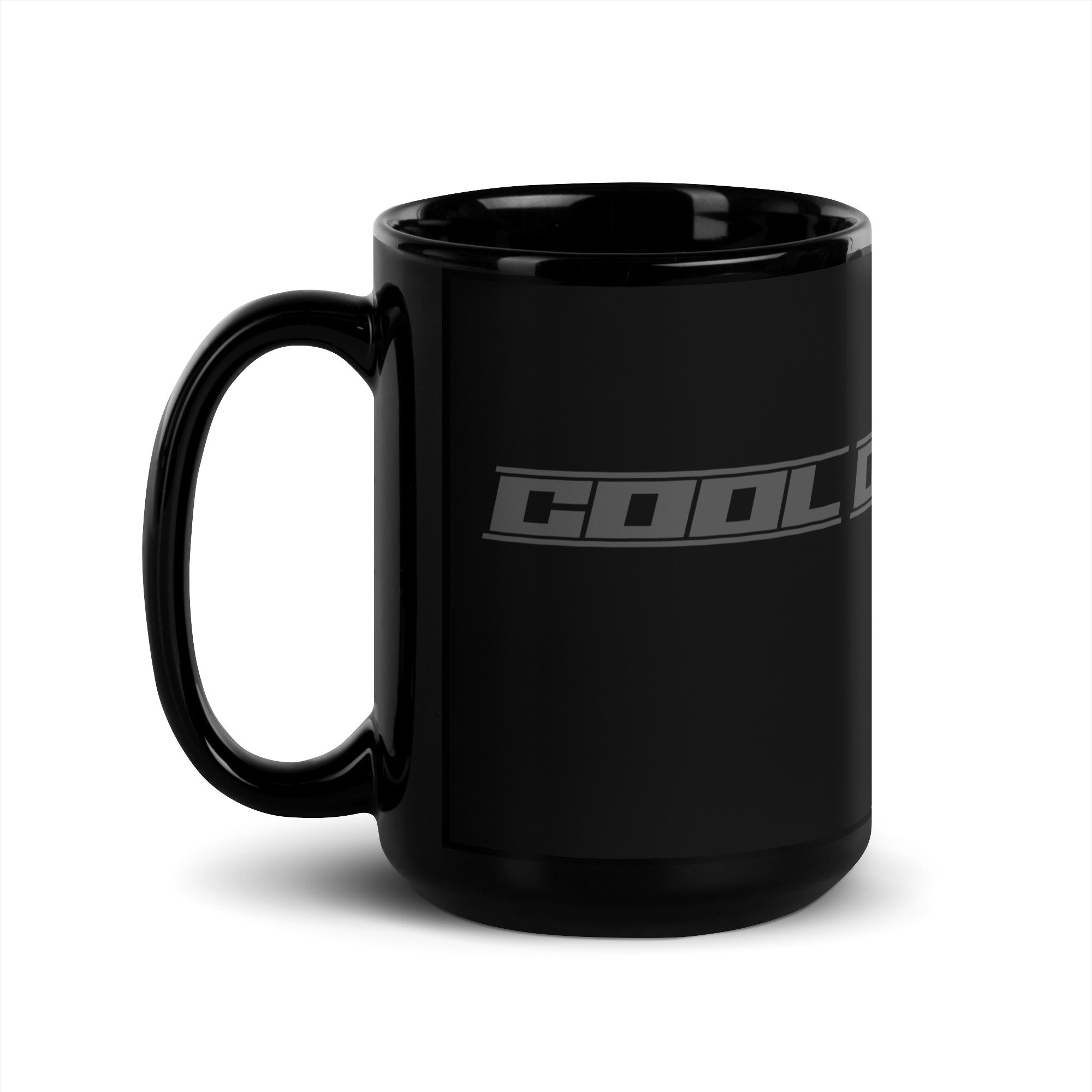 Cool On Christ Modern Grey Black Glossy Mug - 15 oz