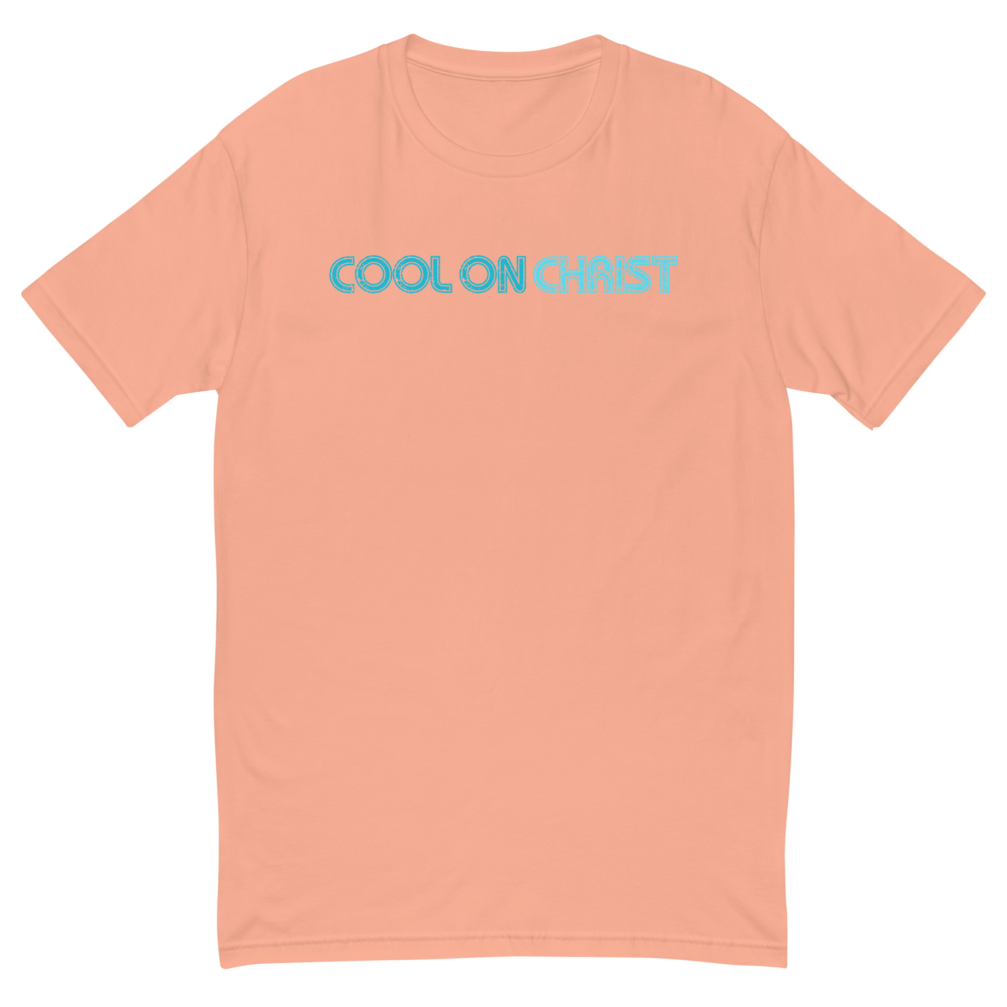 Cool On Christ Retro Blue Fitted Short Sleeve T-shirt - Image 6