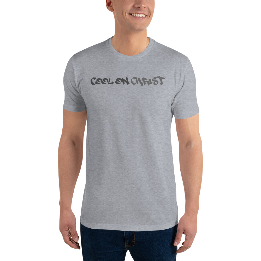 Cool On Christ Grafitti Fitted Short Sleeve T-shirt - Image 3