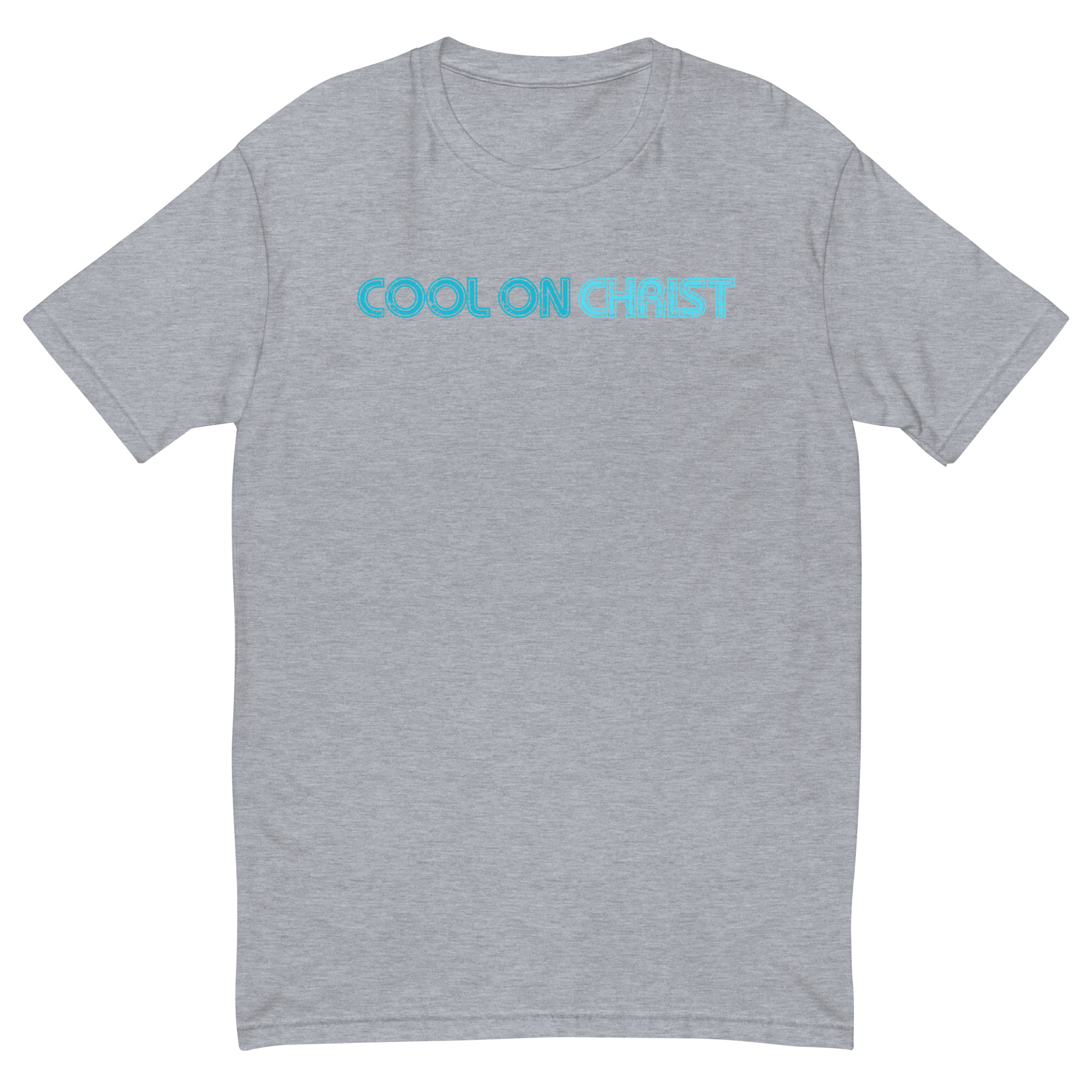Cool On Christ Retro Blue Fitted Short Sleeve T-shirt - Image 5