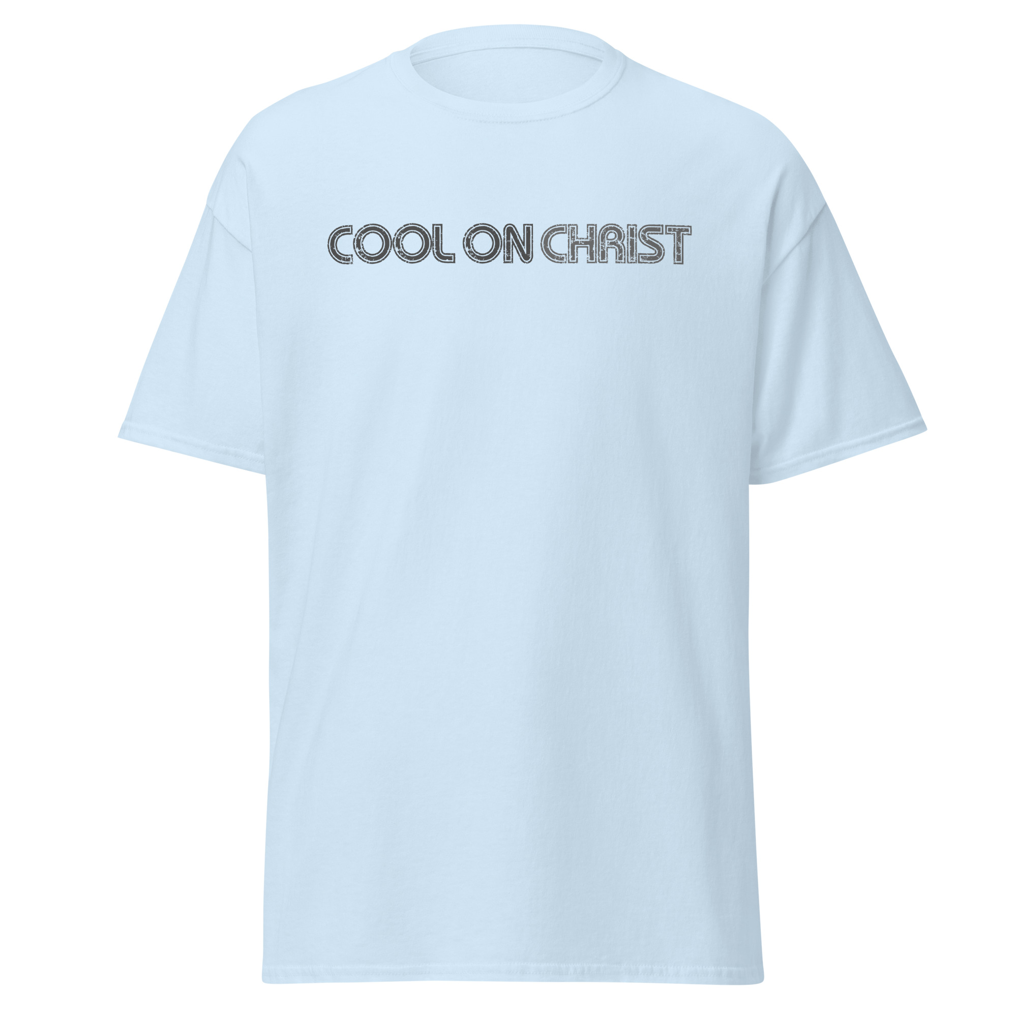 COOL ON CHRIST Retro Grey Unisex Gildan classic tee - Image 11