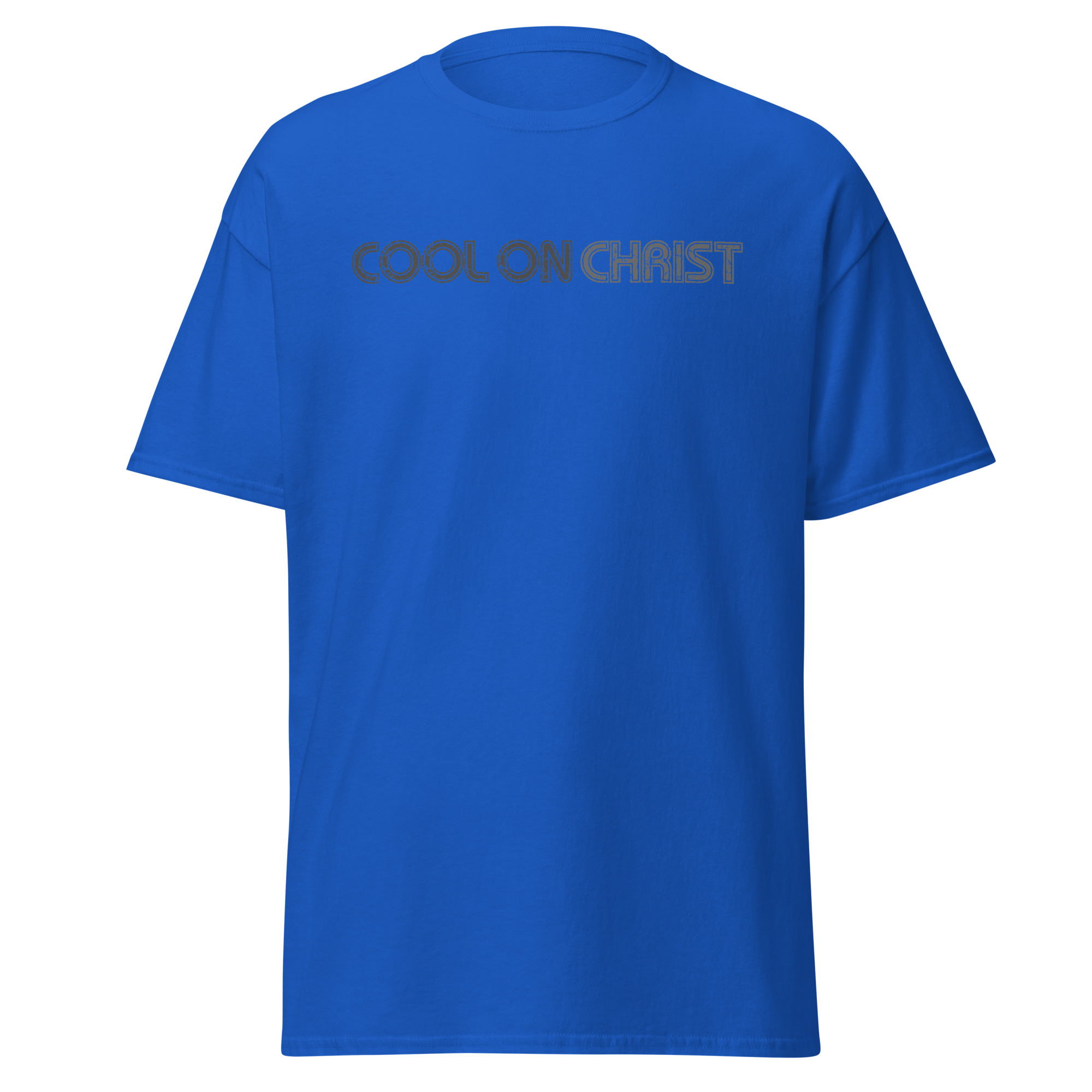 COOL ON CHRIST Retro Grey Unisex Gildan classic tee - Image 7