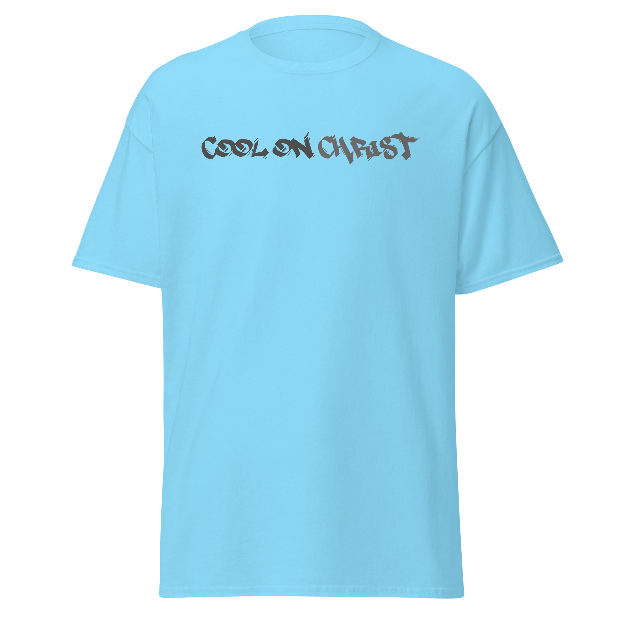 COOL ON CHRIST Grafitti Grey Unisex Gildan classic tee - Image 10