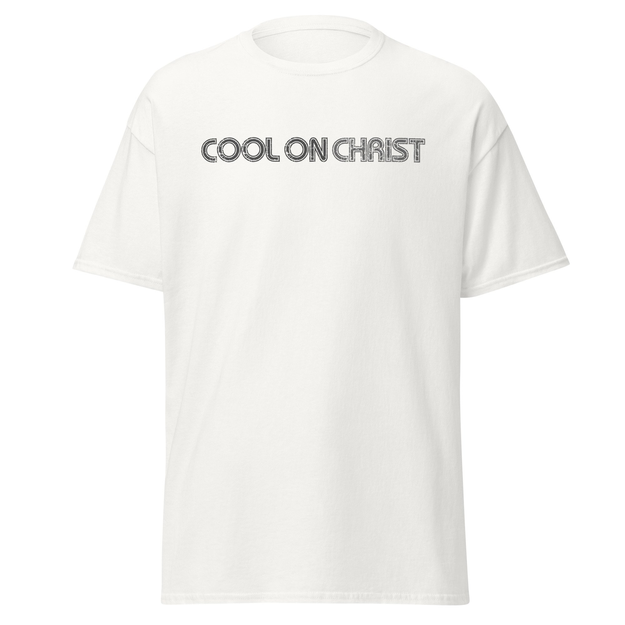 COOL ON CHRIST Retro Grey Unisex Gildan classic tee - Image 13