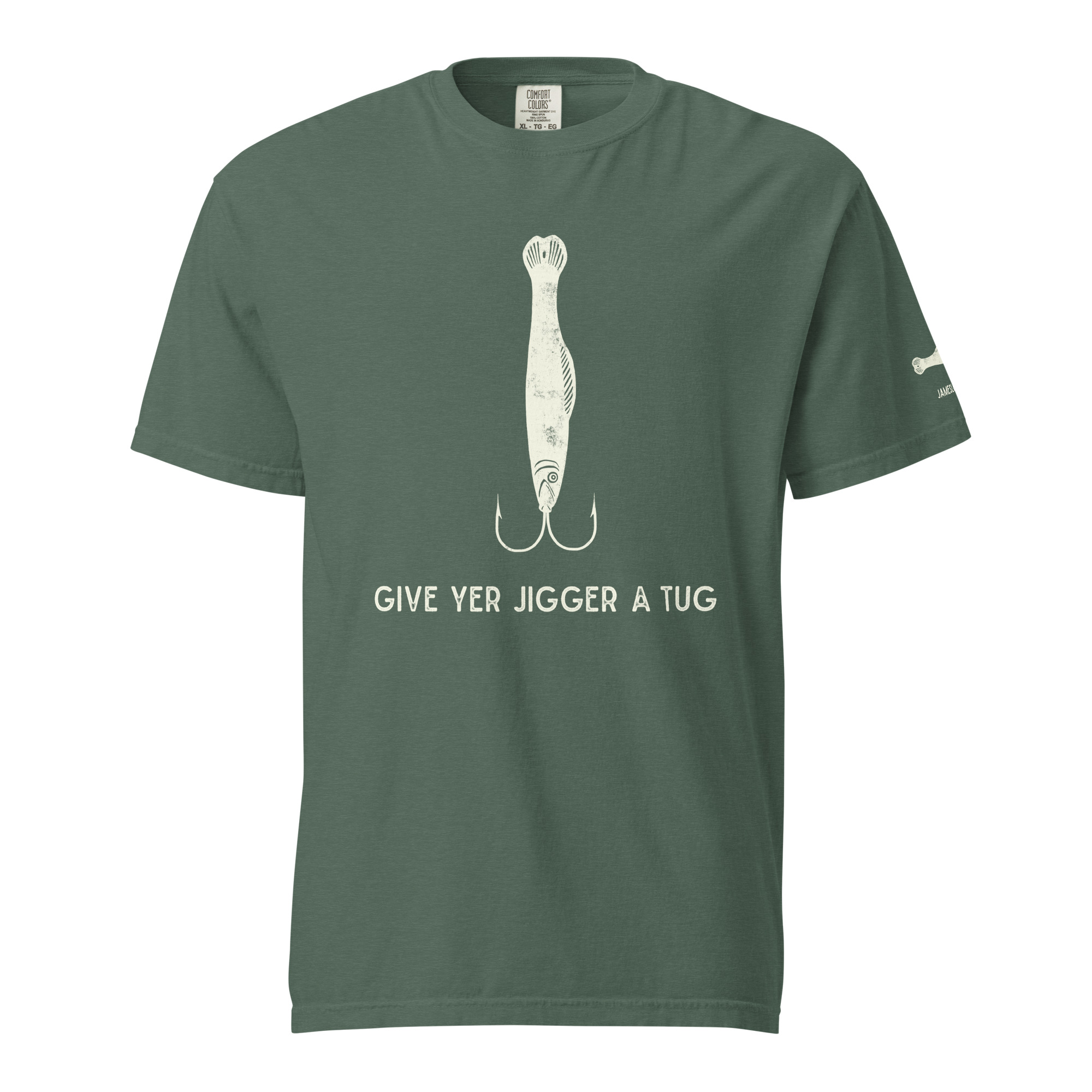 GIVE YER JIGGER A TUG Unisex garment-dyed heavyweight t-shirt - Image 18