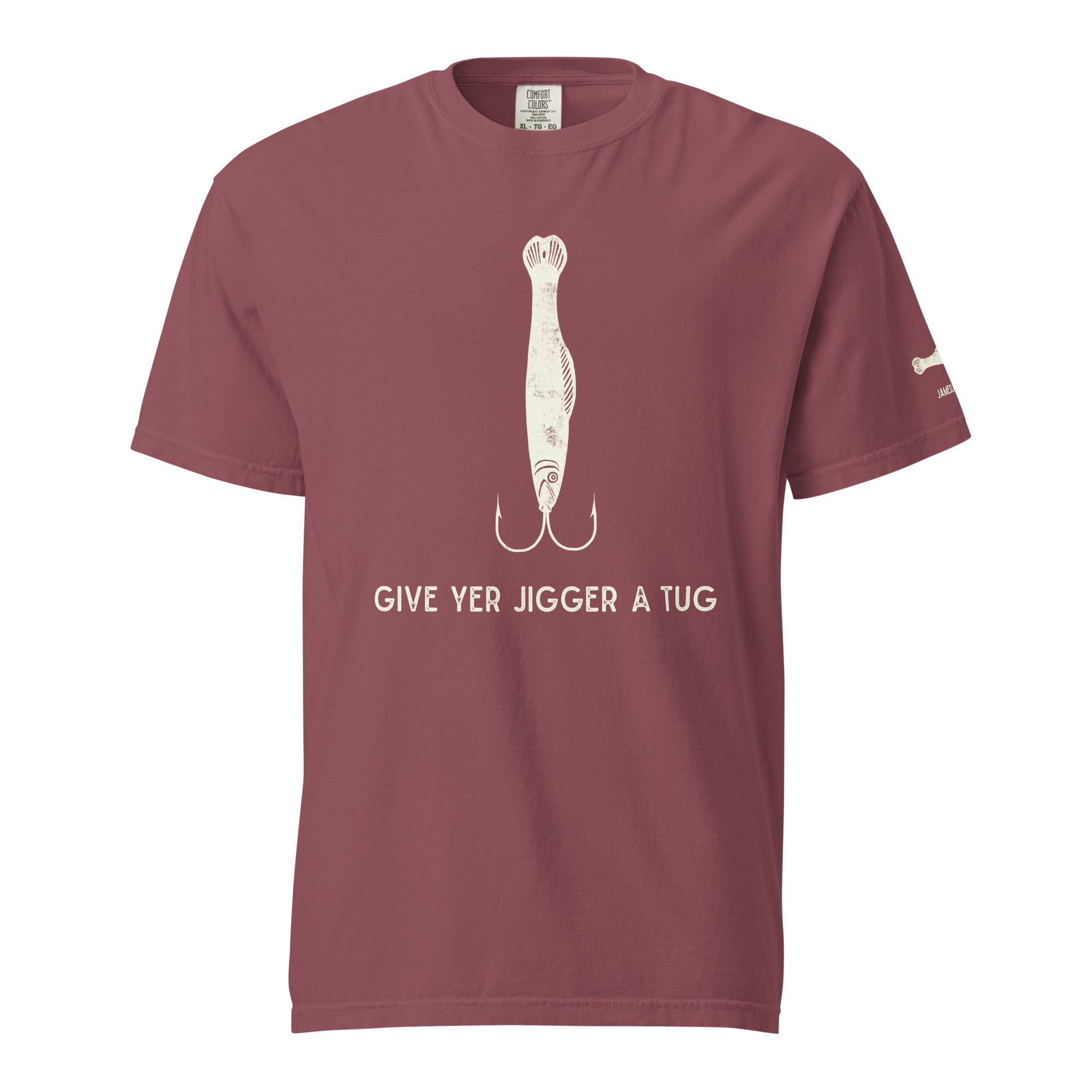 GIVE YER JIGGER A TUG Unisex garment-dyed heavyweight t-shirt - Image 14