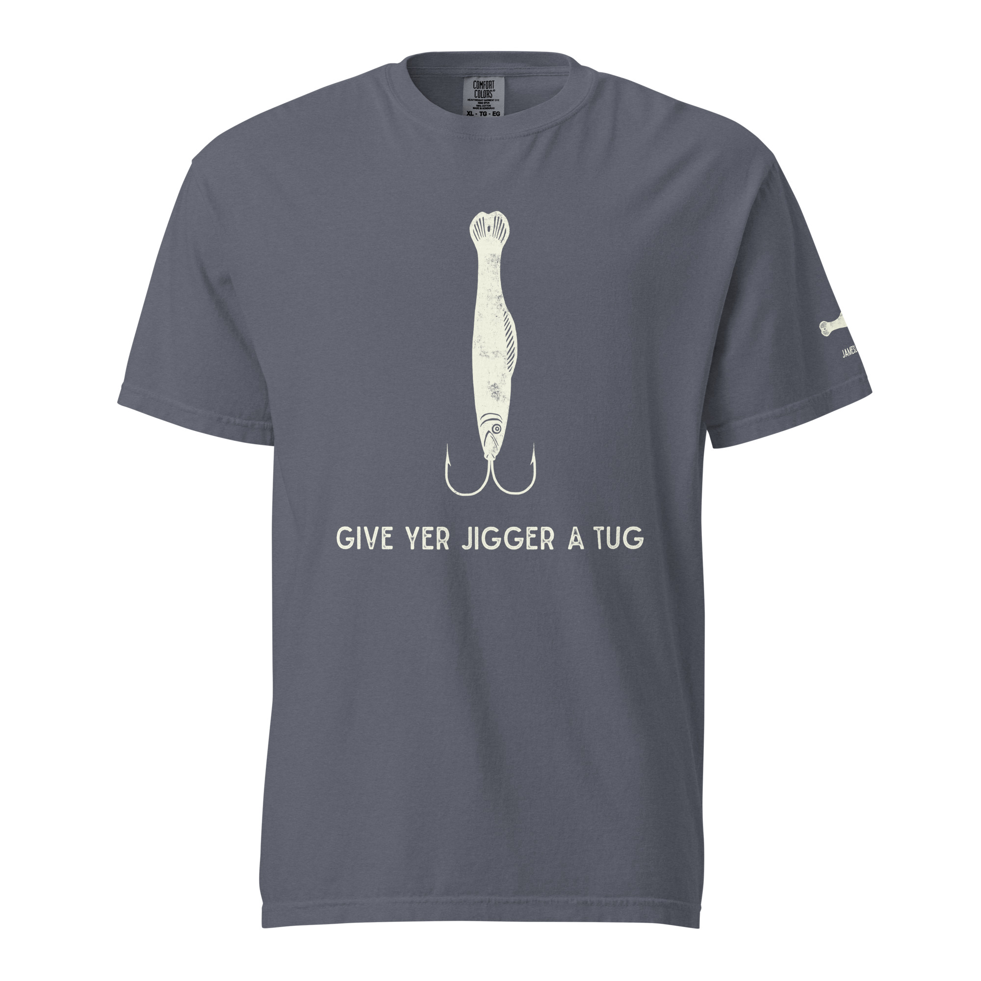 GIVE YER JIGGER A TUG Unisex garment-dyed heavyweight t-shirt - Image 16