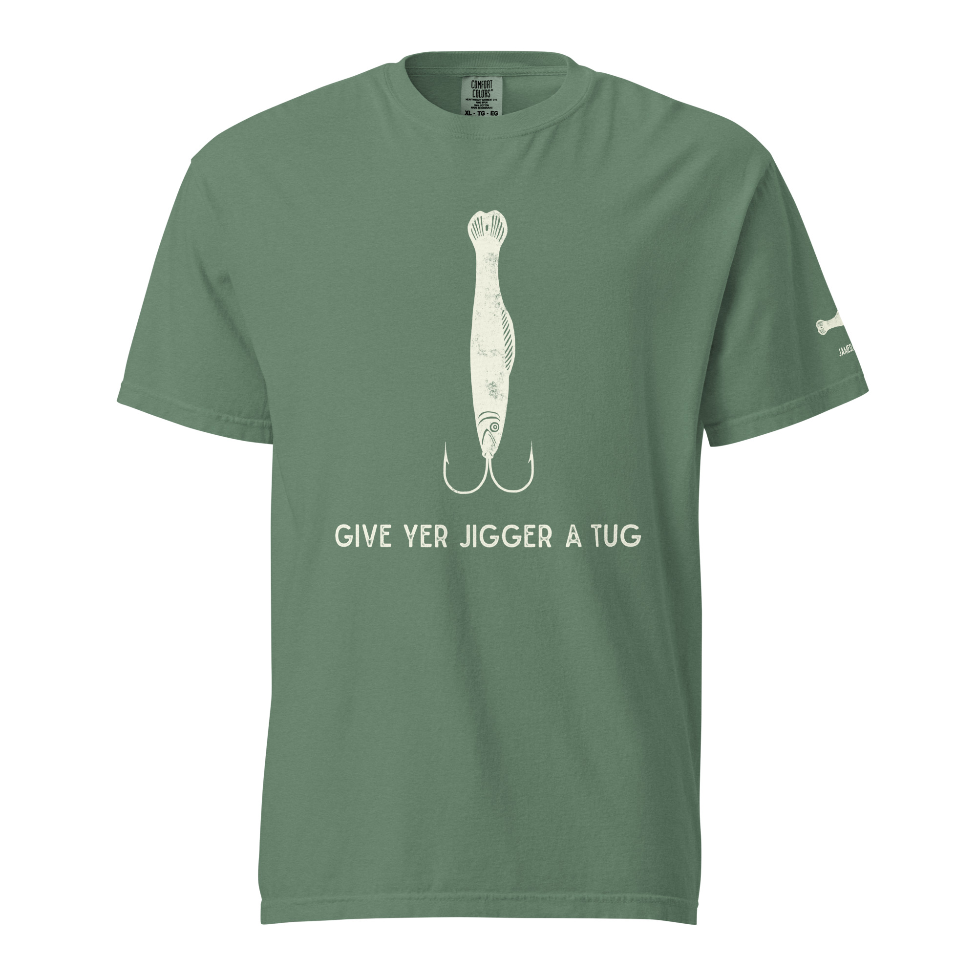 GIVE YER JIGGER A TUG Unisex garment-dyed heavyweight t-shirt - Image 24