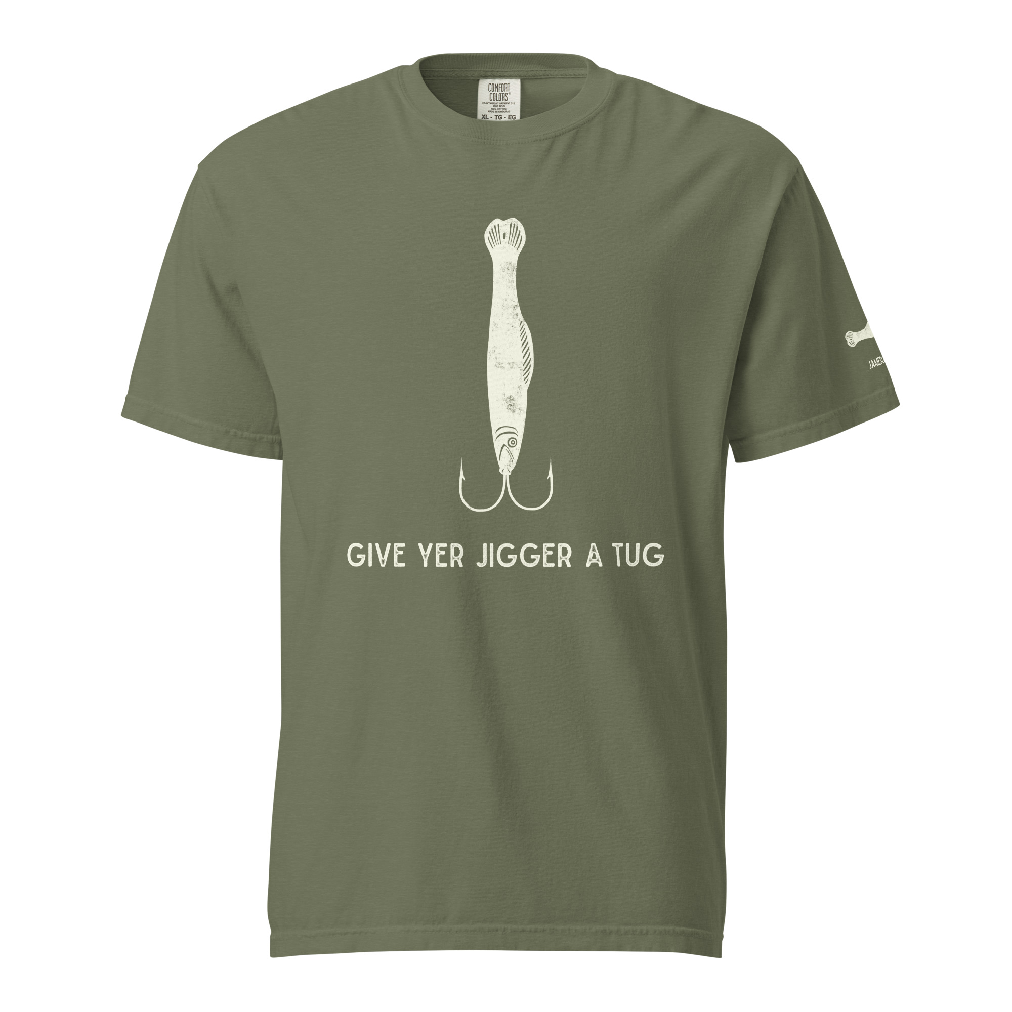 GIVE YER JIGGER A TUG Unisex garment-dyed heavyweight t-shirt - Image 20