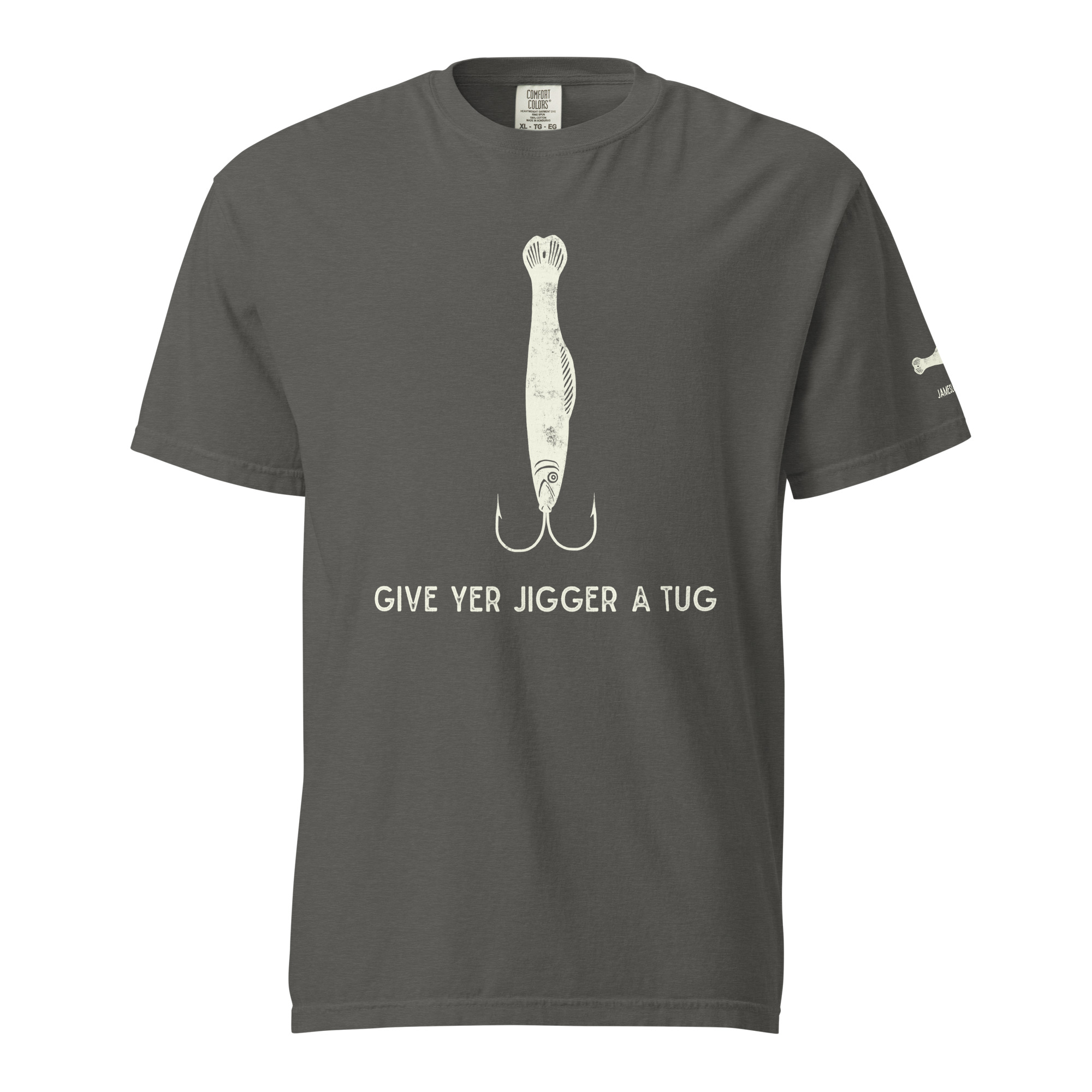 GIVE YER JIGGER A TUG Unisex garment-dyed heavyweight t-shirt - Image 10