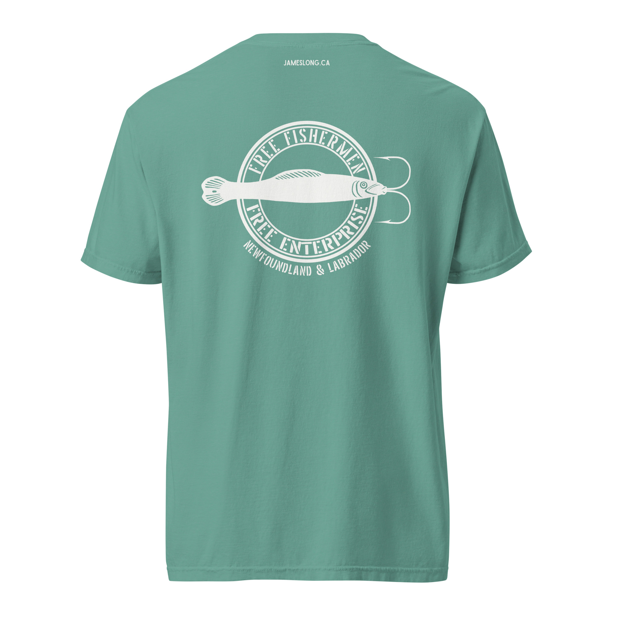 FIST & JIGGER: REPUBLIC (Embroidered Front, Print on Back) Unisex garment-dyed heavyweight t-shirt - Image 20