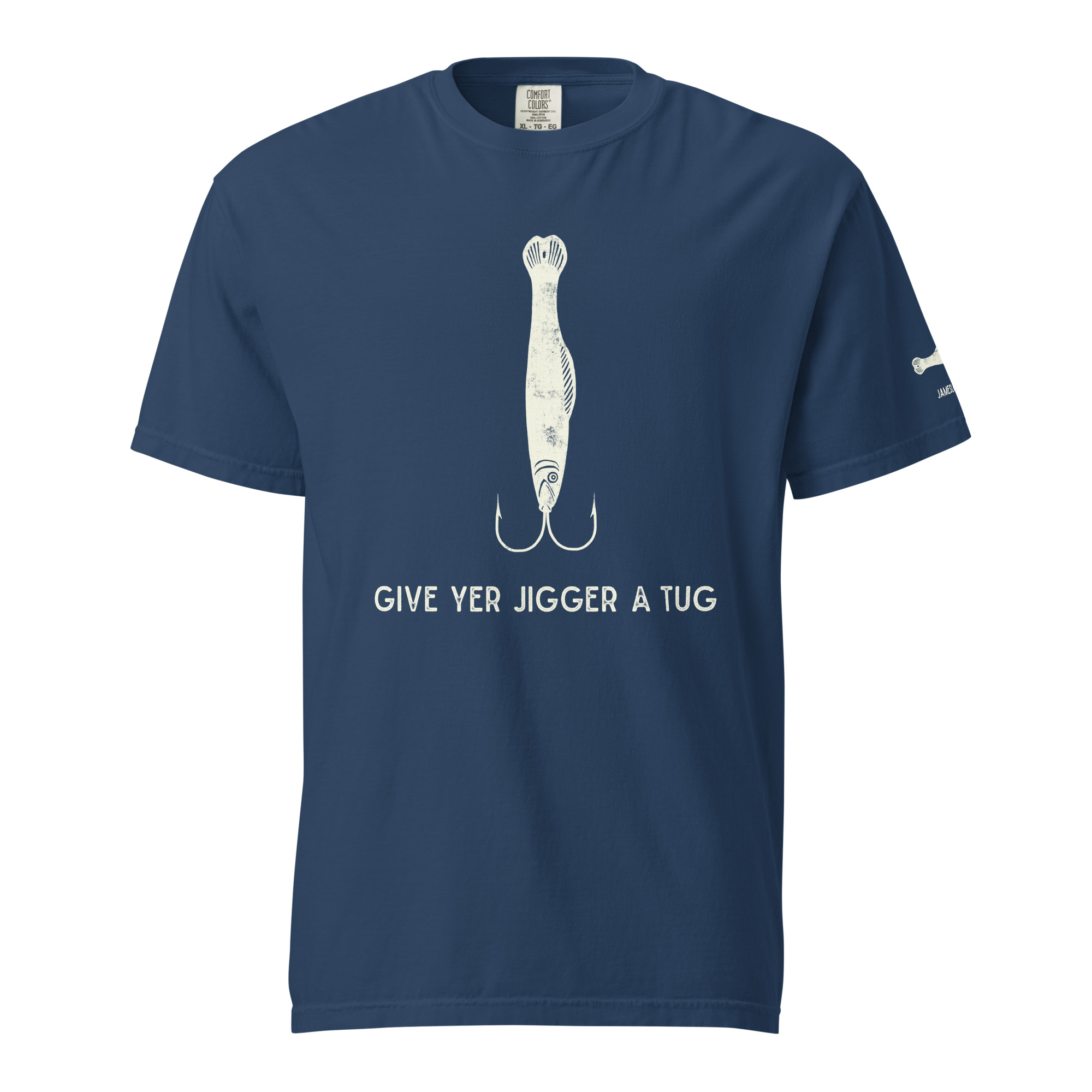 GIVE YER JIGGER A TUG Unisex garment-dyed heavyweight t-shirt - Image 6
