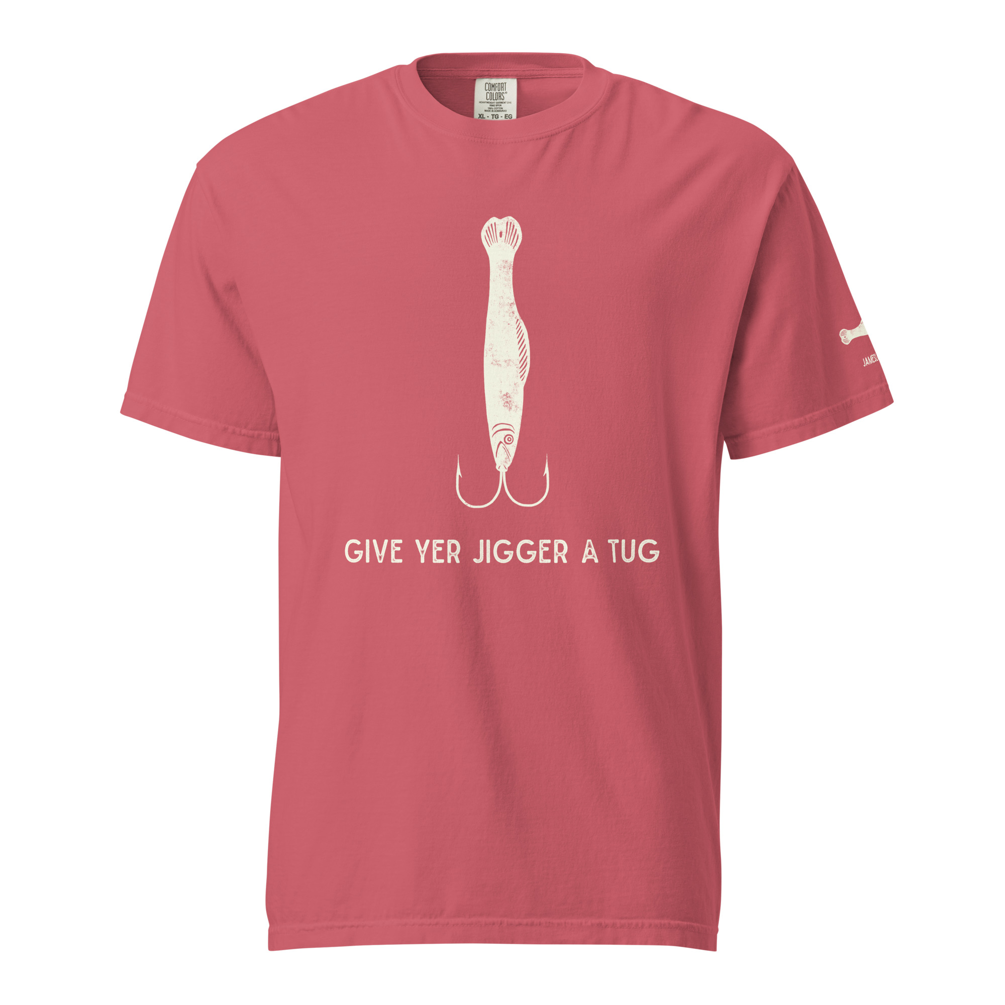 GIVE YER JIGGER A TUG Unisex garment-dyed heavyweight t-shirt - Image 22