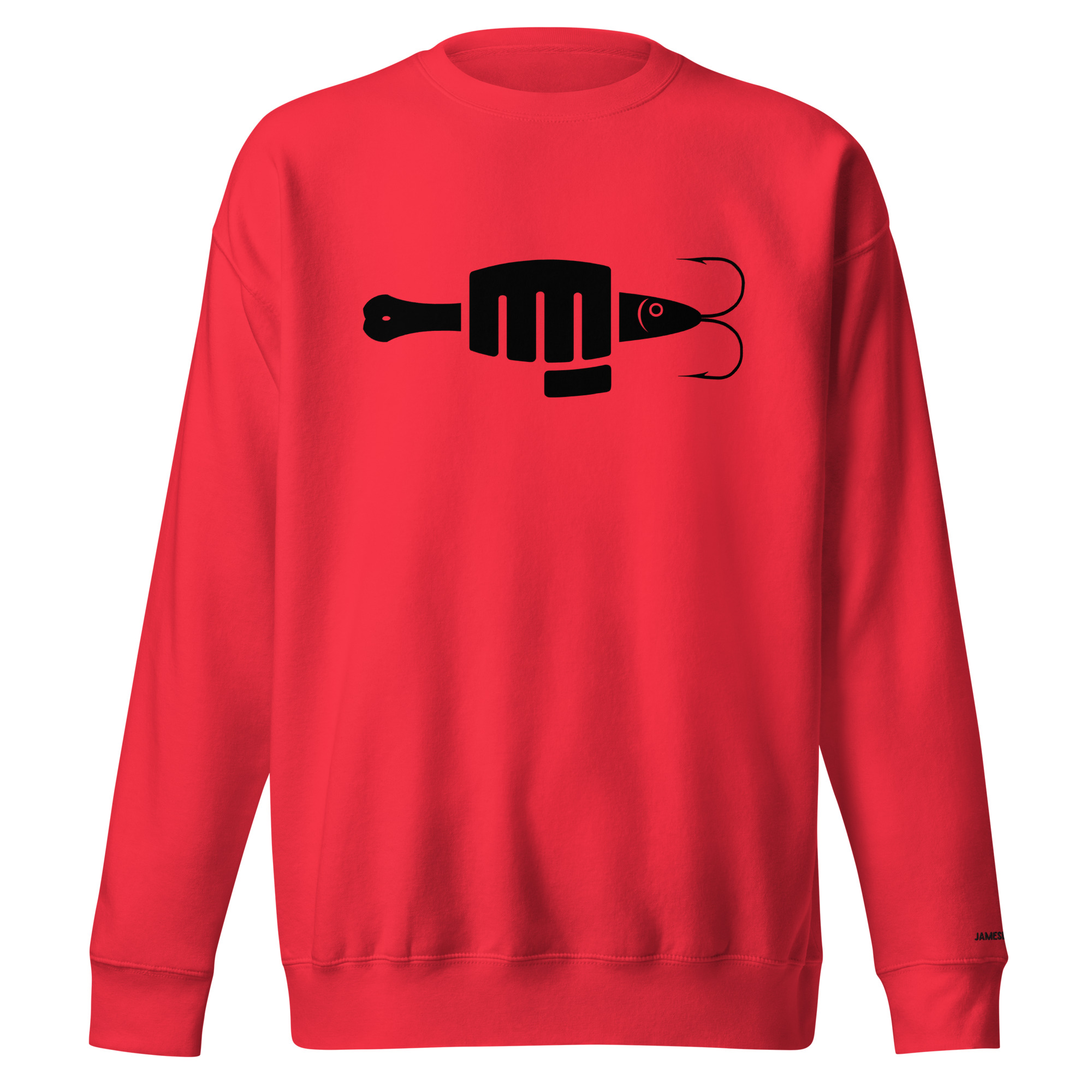 FIST PUNCH & JIGGER: Stylized Black Unisex Premium Sweatshirt - Image 3